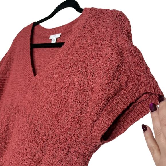 J.Jill Salmon short sleeved v-neck tunic small - Picture 8 of 8